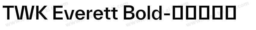 TWK Everett Bold字体转换